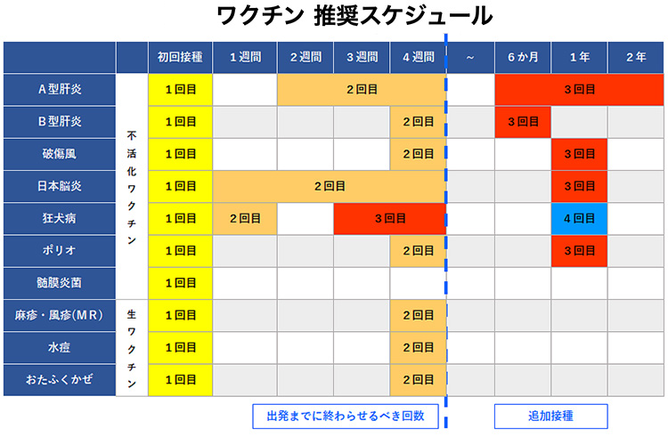 国産ワクチン　推奨スケジュール